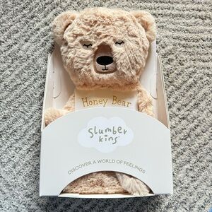 BNIB Slumberkins XL Honey Bear Snuggler w/ Affirmation Card
